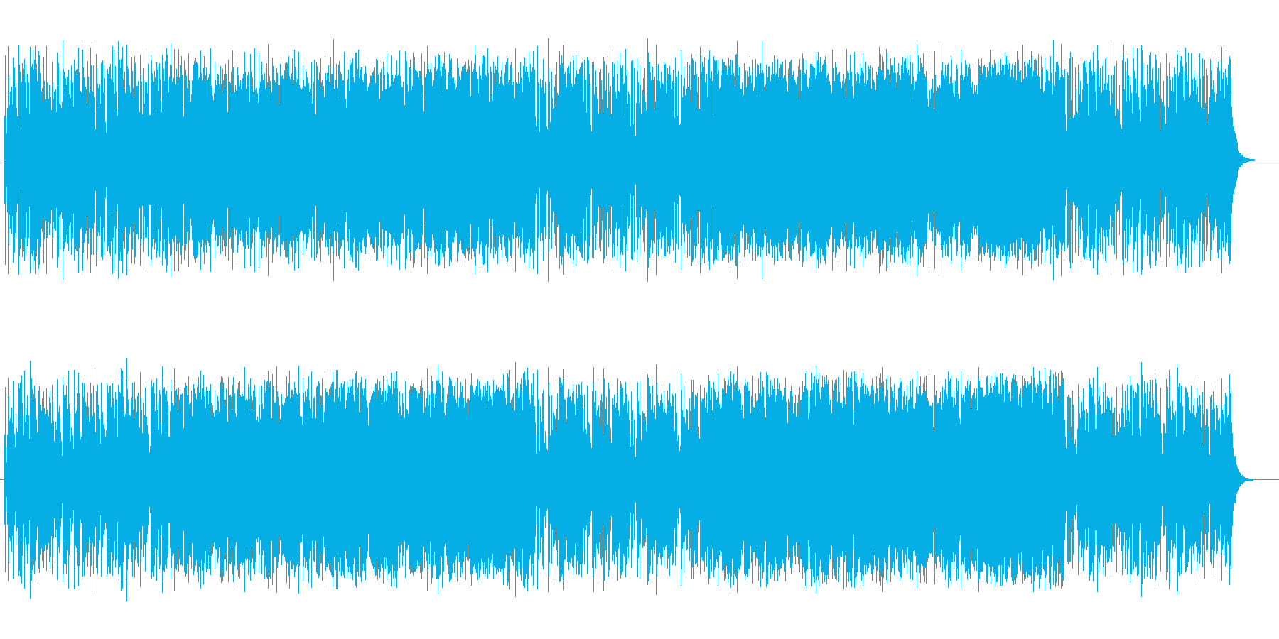 疾走感のある感動的なシンセファンクの再生済みの波形