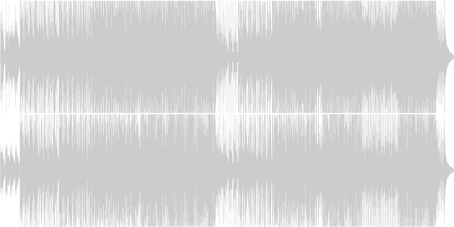 アコースティックな和風メロディ楽曲の未再生の波形