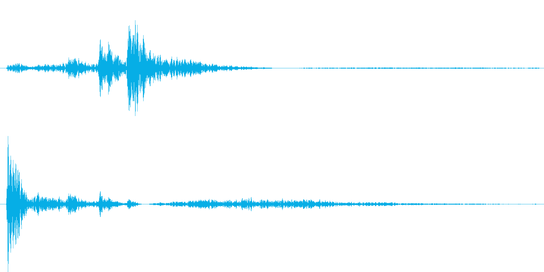 空間的な効果音です。の再生済みの波形