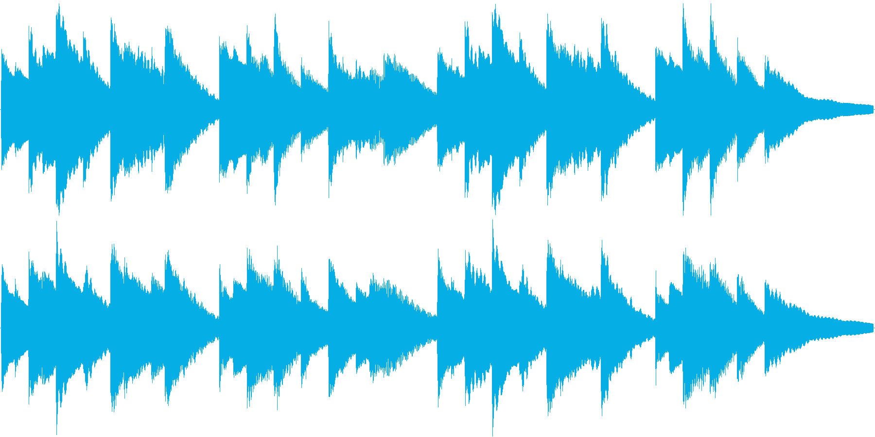 オルゴールの曲で、着信音やオルゴールの…の再生済みの波形