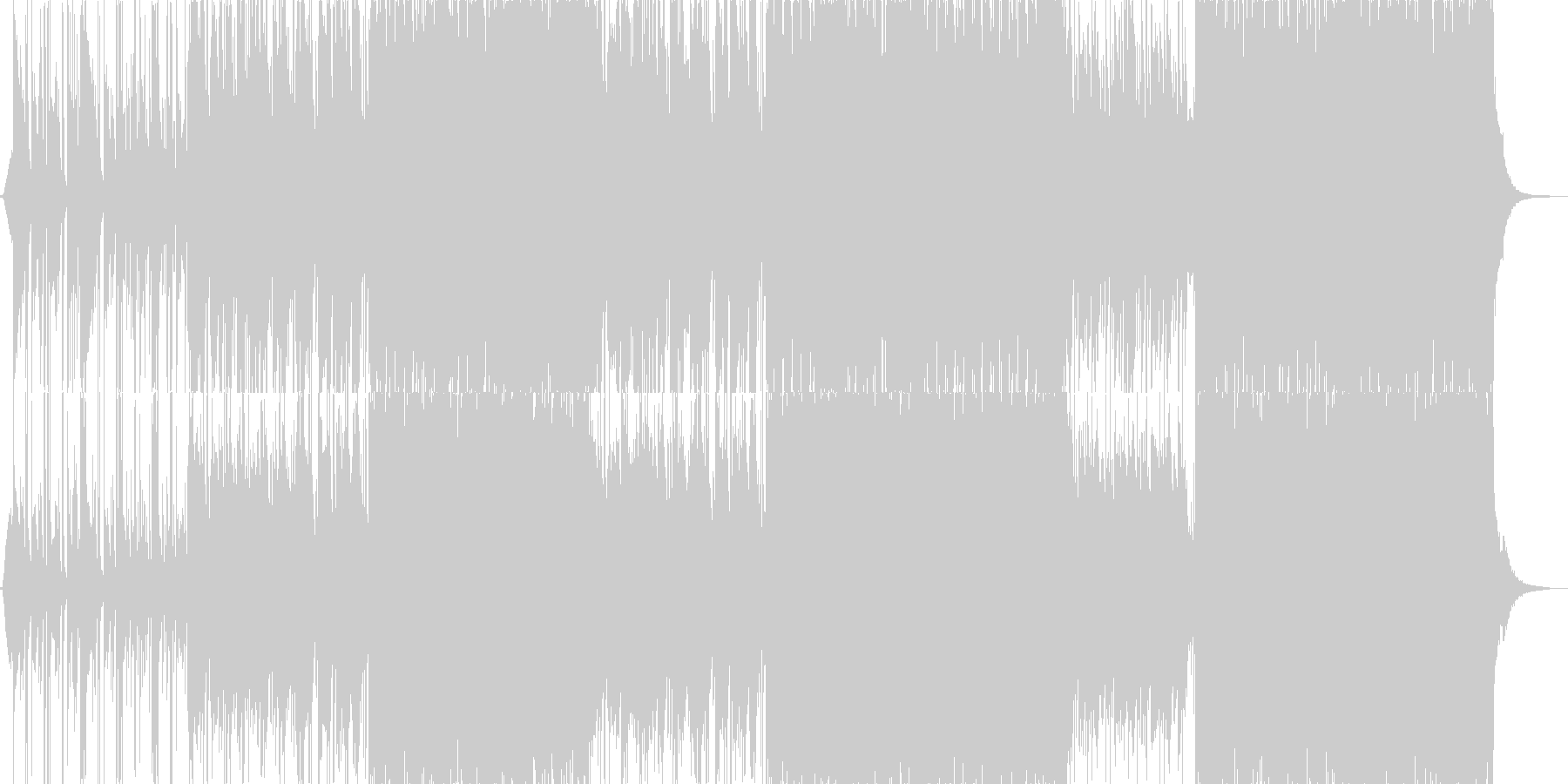 透明感のある和風、和楽器BGM B2の未再生の波形