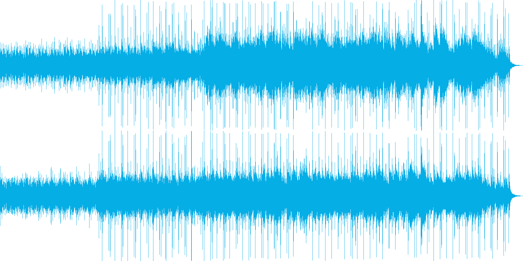 不思議で奇麗な音楽の再生済みの波形