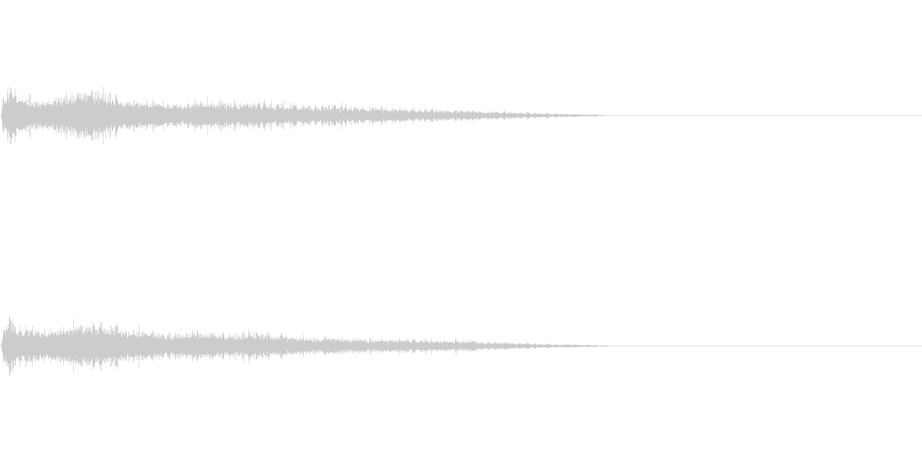 Gマイナー インパクト音 衝撃音の未再生の波形