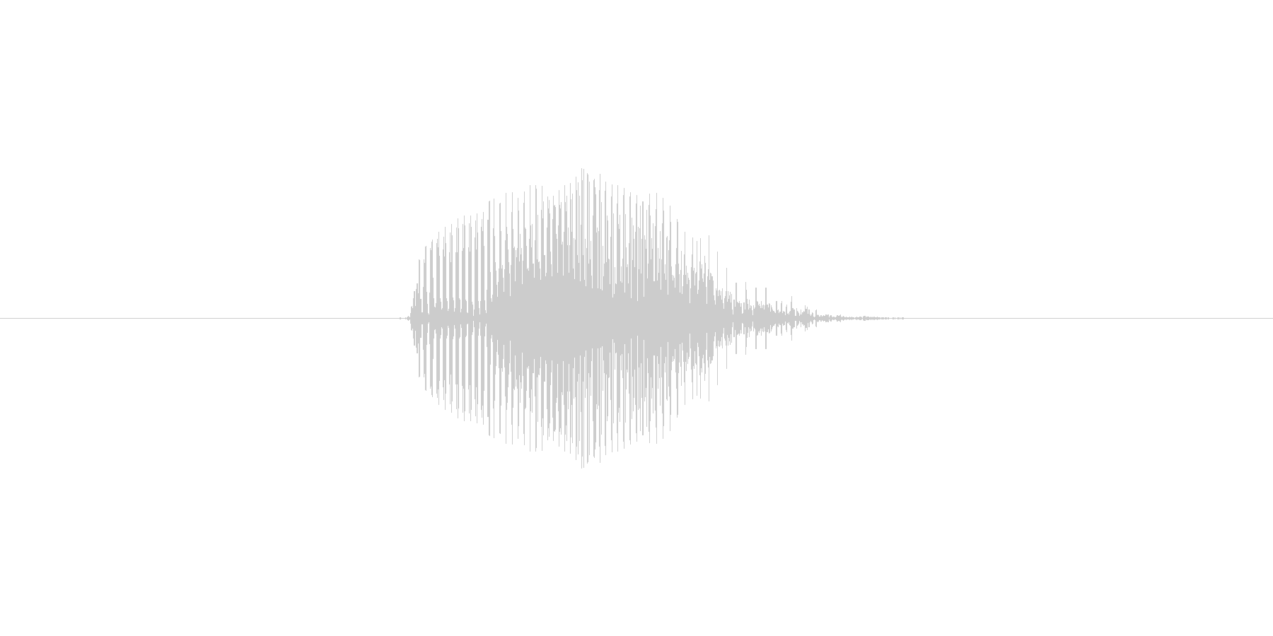 No (発音:ノー, のー、意味:いい…の未再生の波形