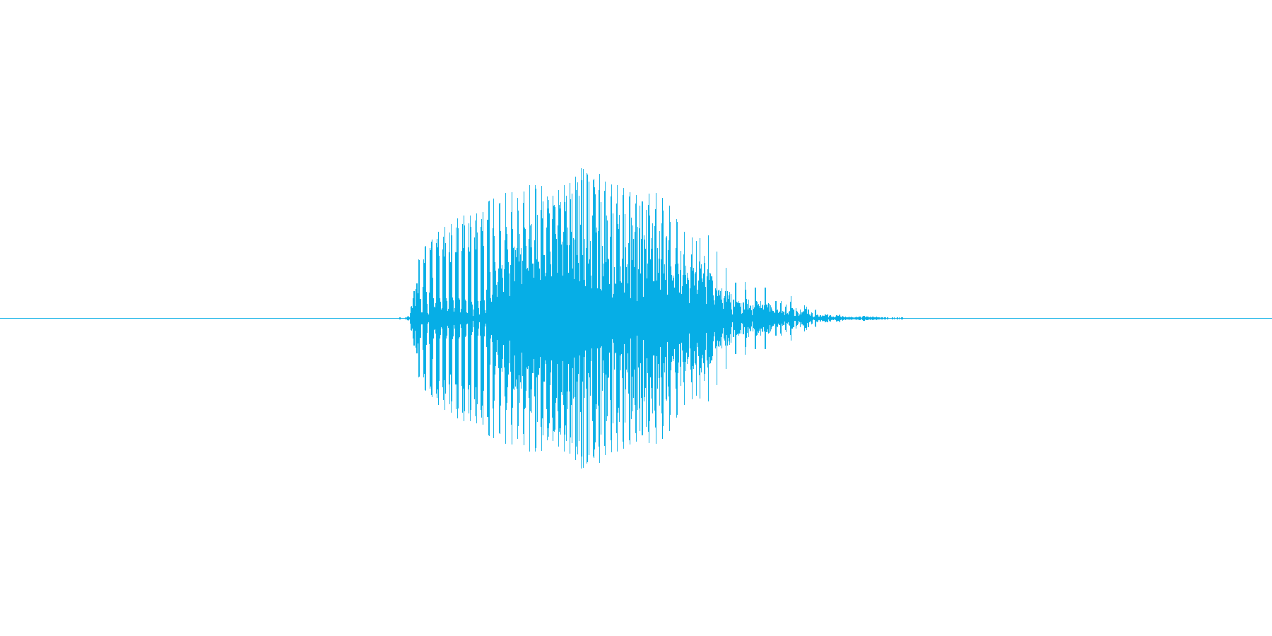 No (発音:ノー, のー、意味:いい…の再生済みの波形
