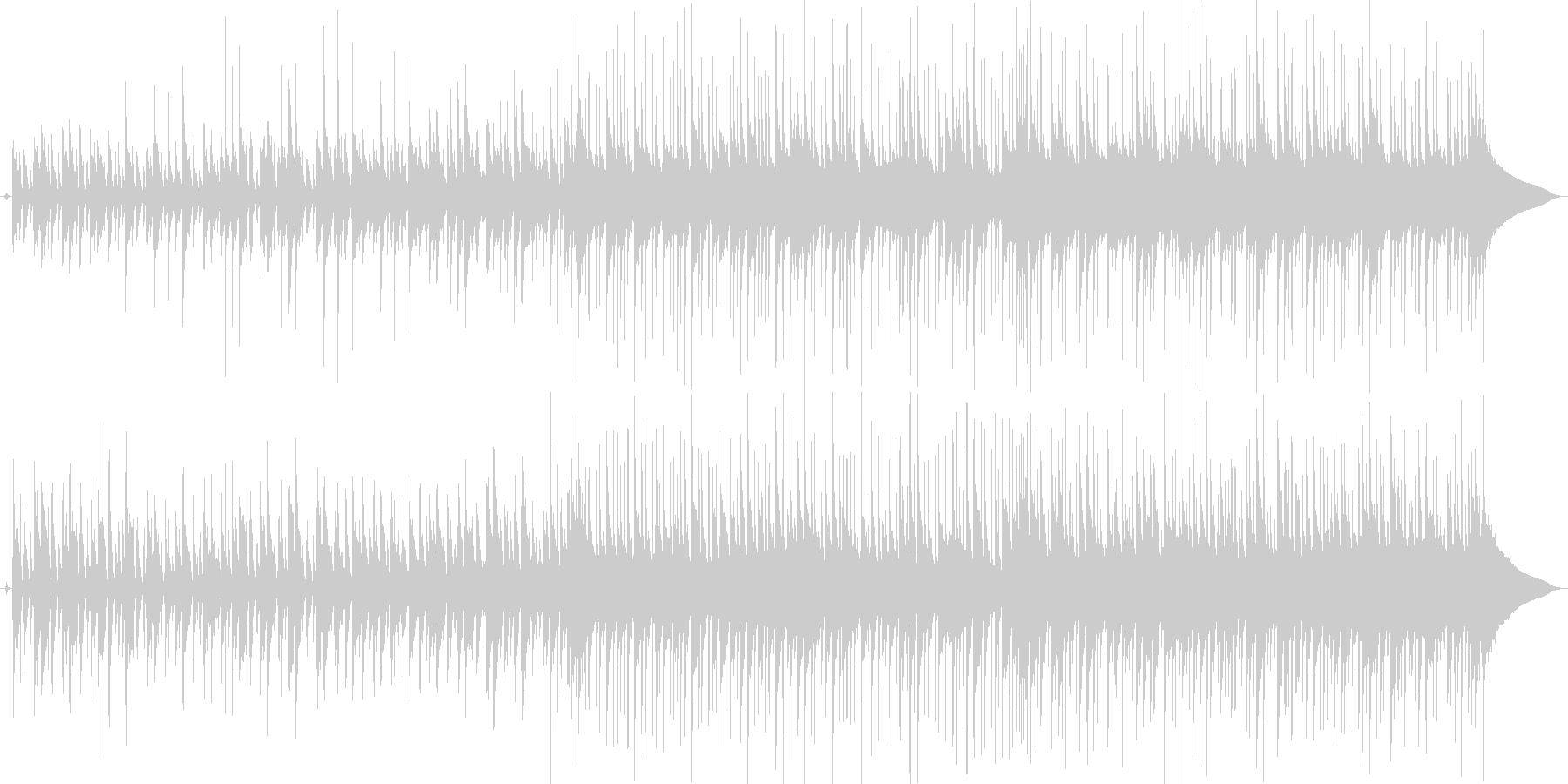 CM音楽を意識した爽やかで軽快な曲の未再生の波形
