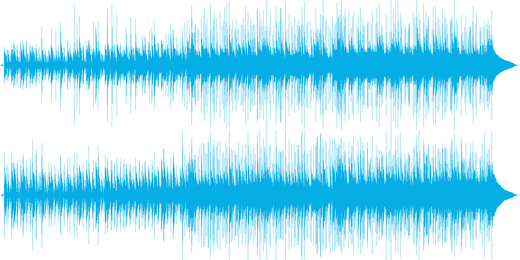 CM音楽を意識した爽やかで軽快な曲の再生済みの波形
