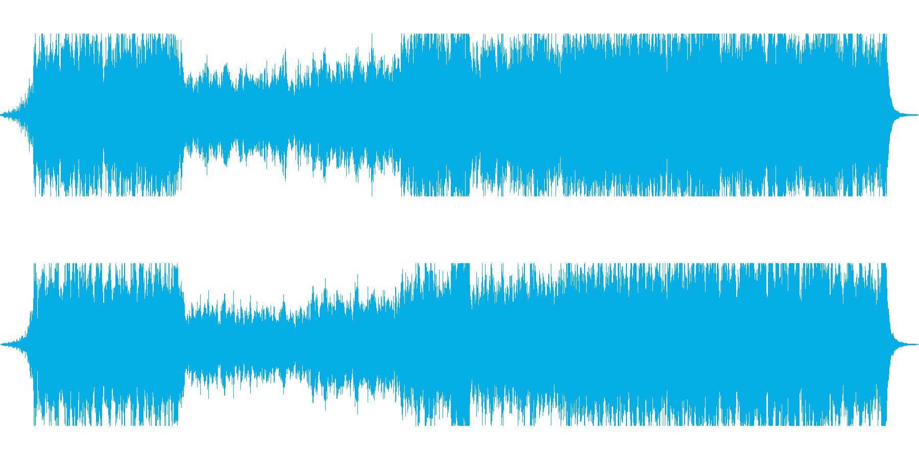 和風/大河ドラマ風オーケストラ曲の再生済みの波形
