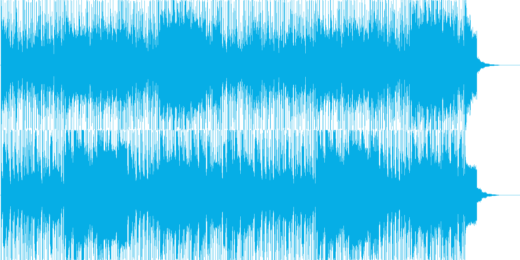 中東テイストのBGMの再生済みの波形