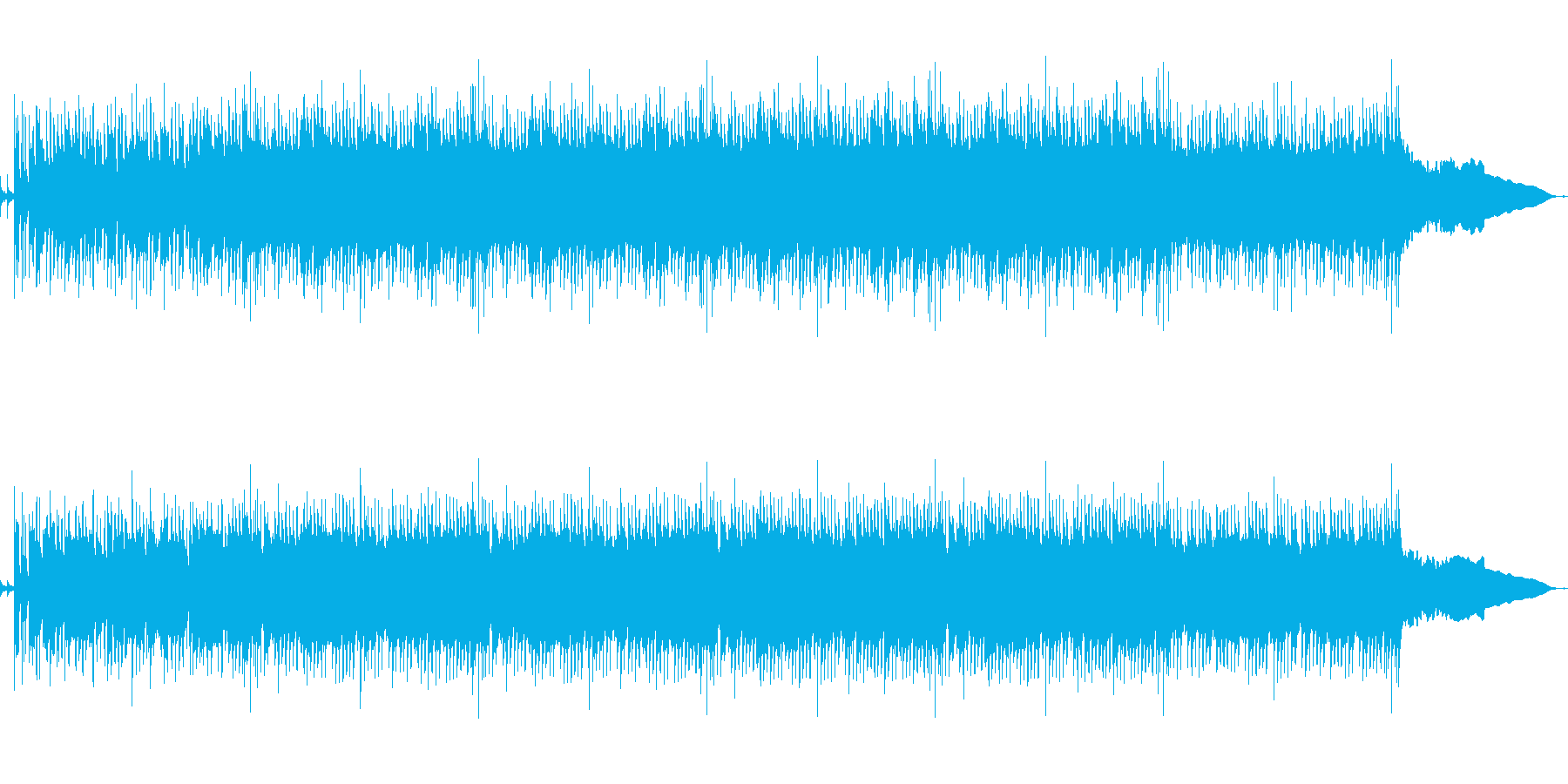 学校のチャイムロックバージョンの再生済みの波形