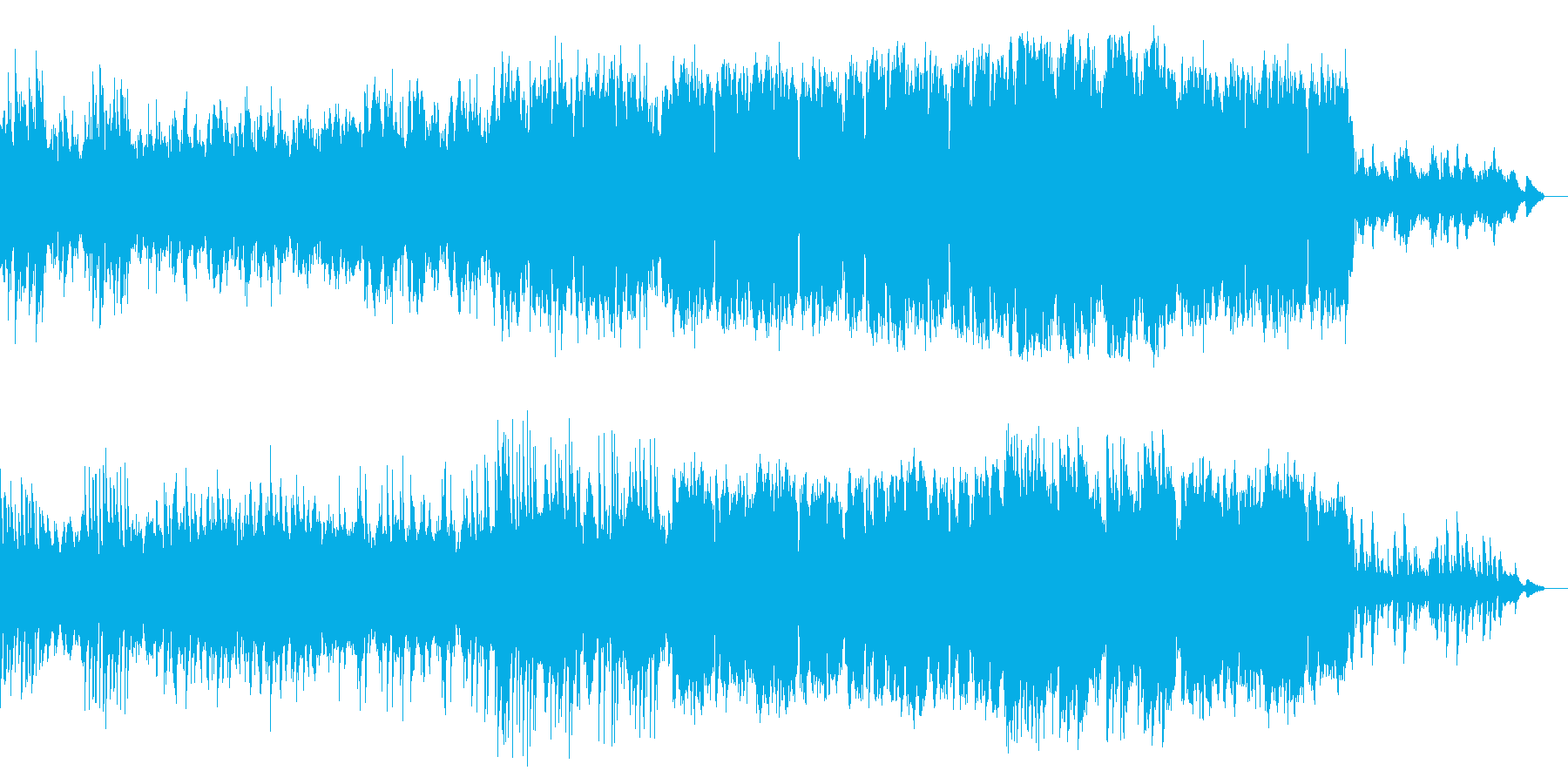 爽やかでメロディアスなピアノ中心の曲の再生済みの波形