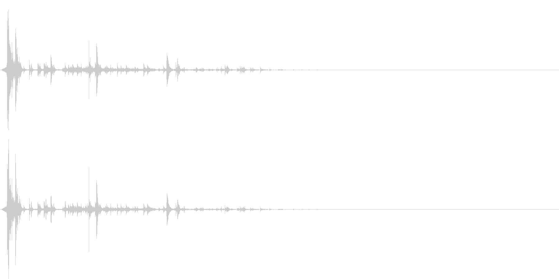 パリーン(氷を割る音)の未再生の波形
