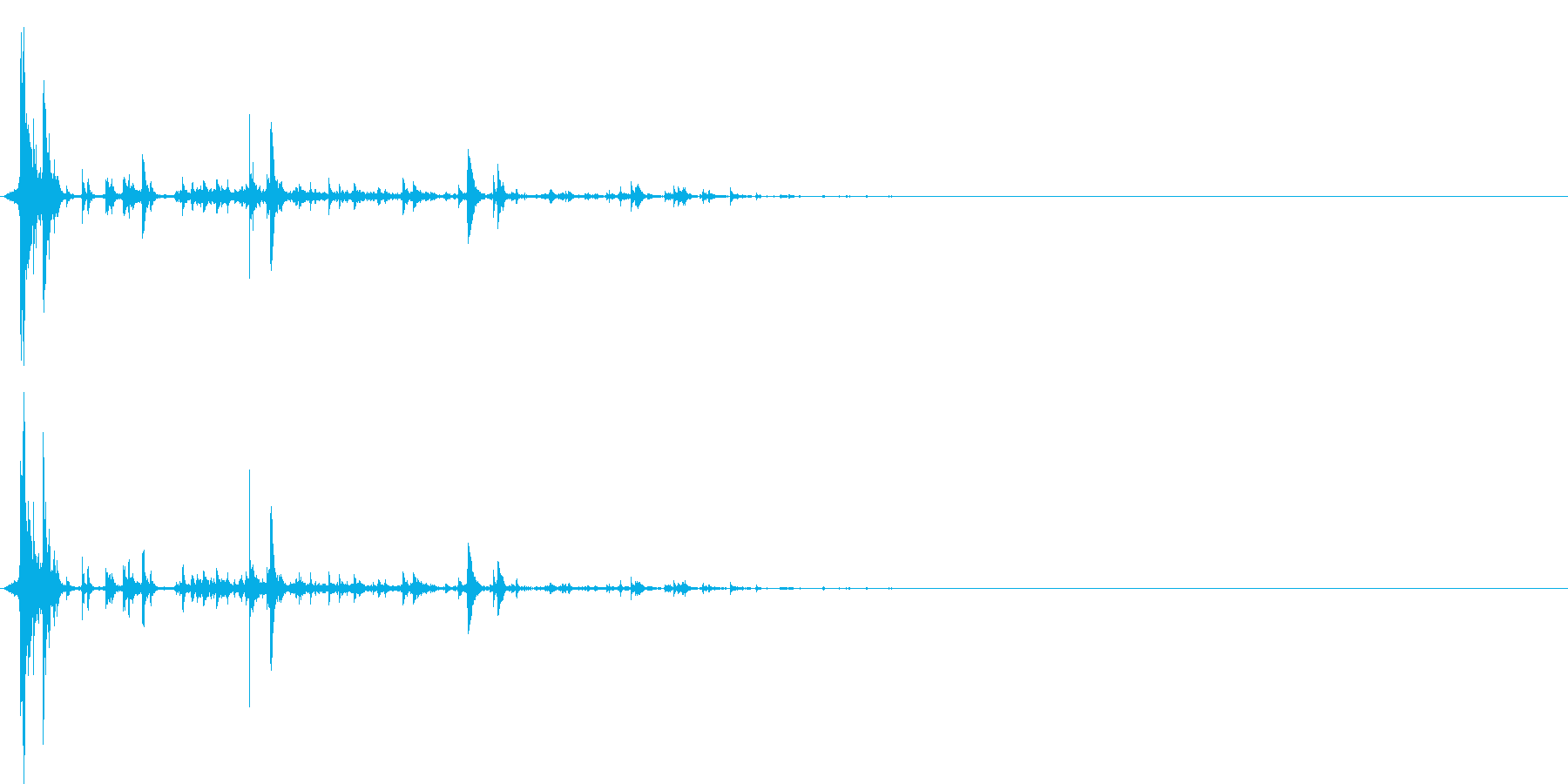 パリーン(氷を割る音)の再生済みの波形