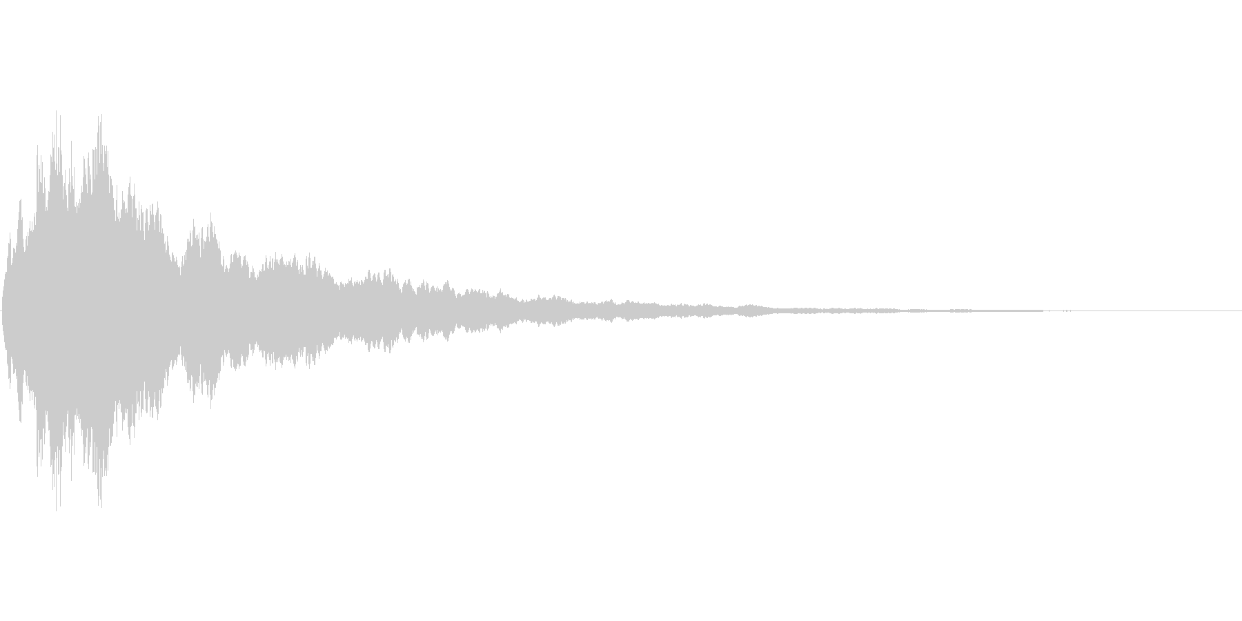 アプリのタッチ音の未再生の波形