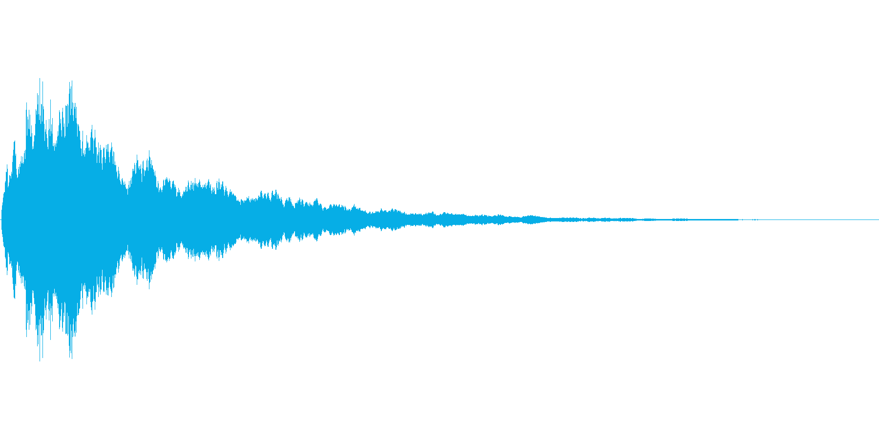 アプリのタッチ音の再生済みの波形