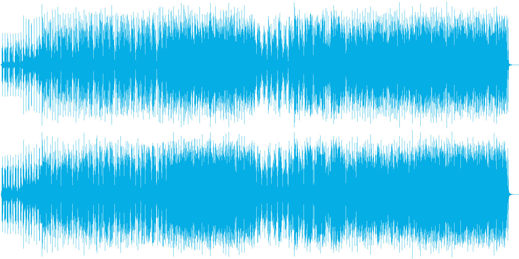 味のある笛のメロディーと渋い低音のリズムの再生済みの波形