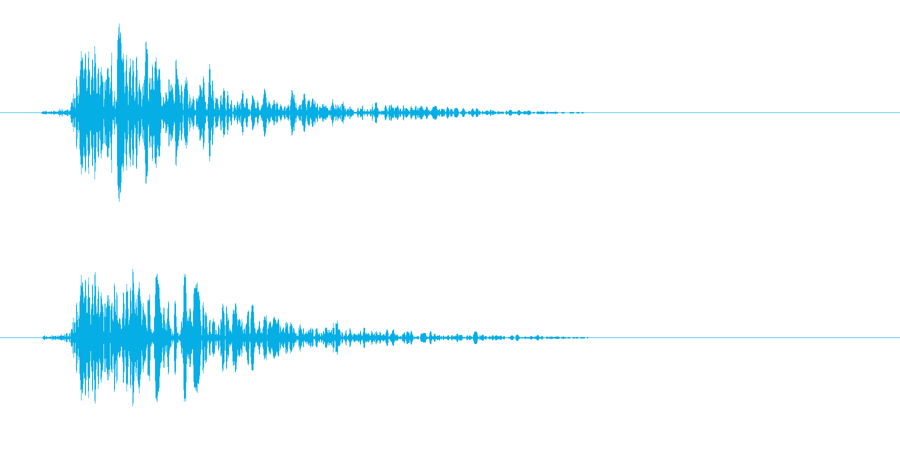 ドンッ!(ドアを1回叩く音)の再生済みの波形