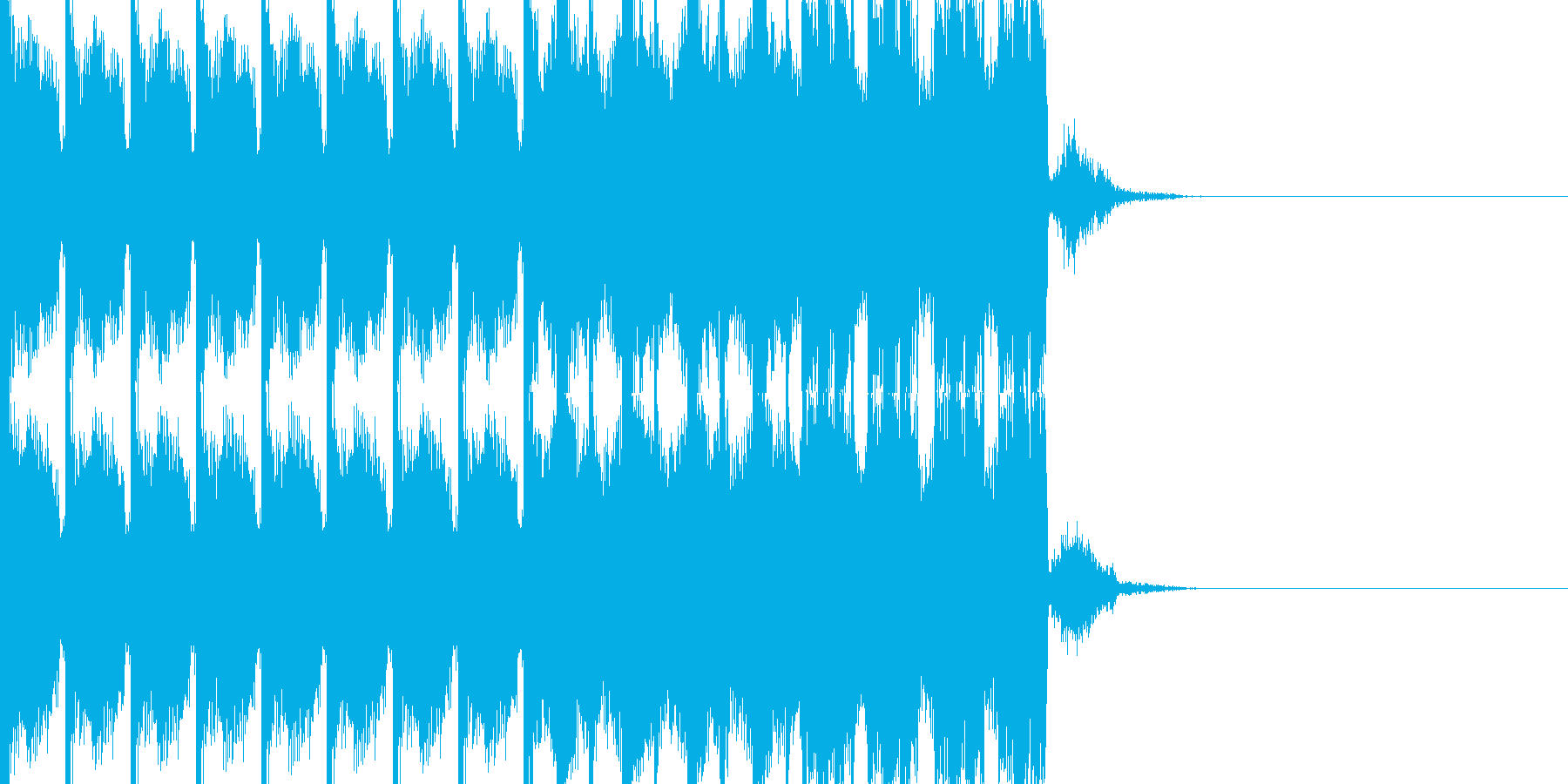 BPM128EDMビルドアップです。の再生済みの波形