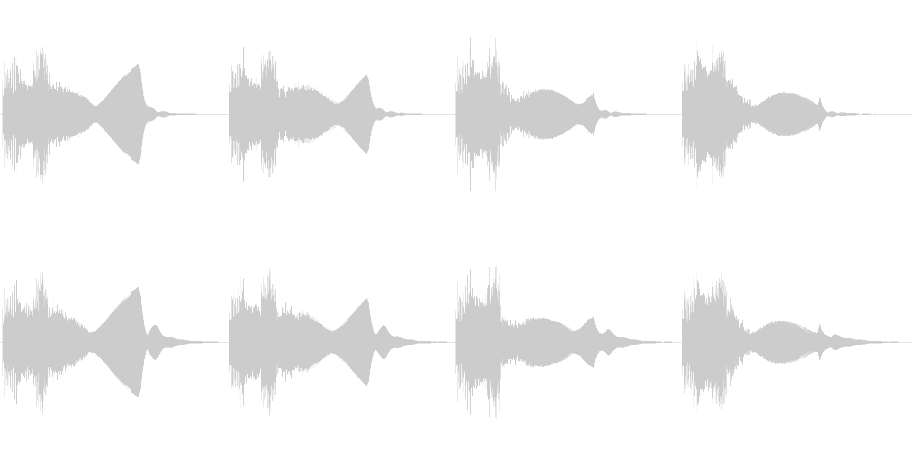 機械等が故障や警告時の音ですの未再生の波形