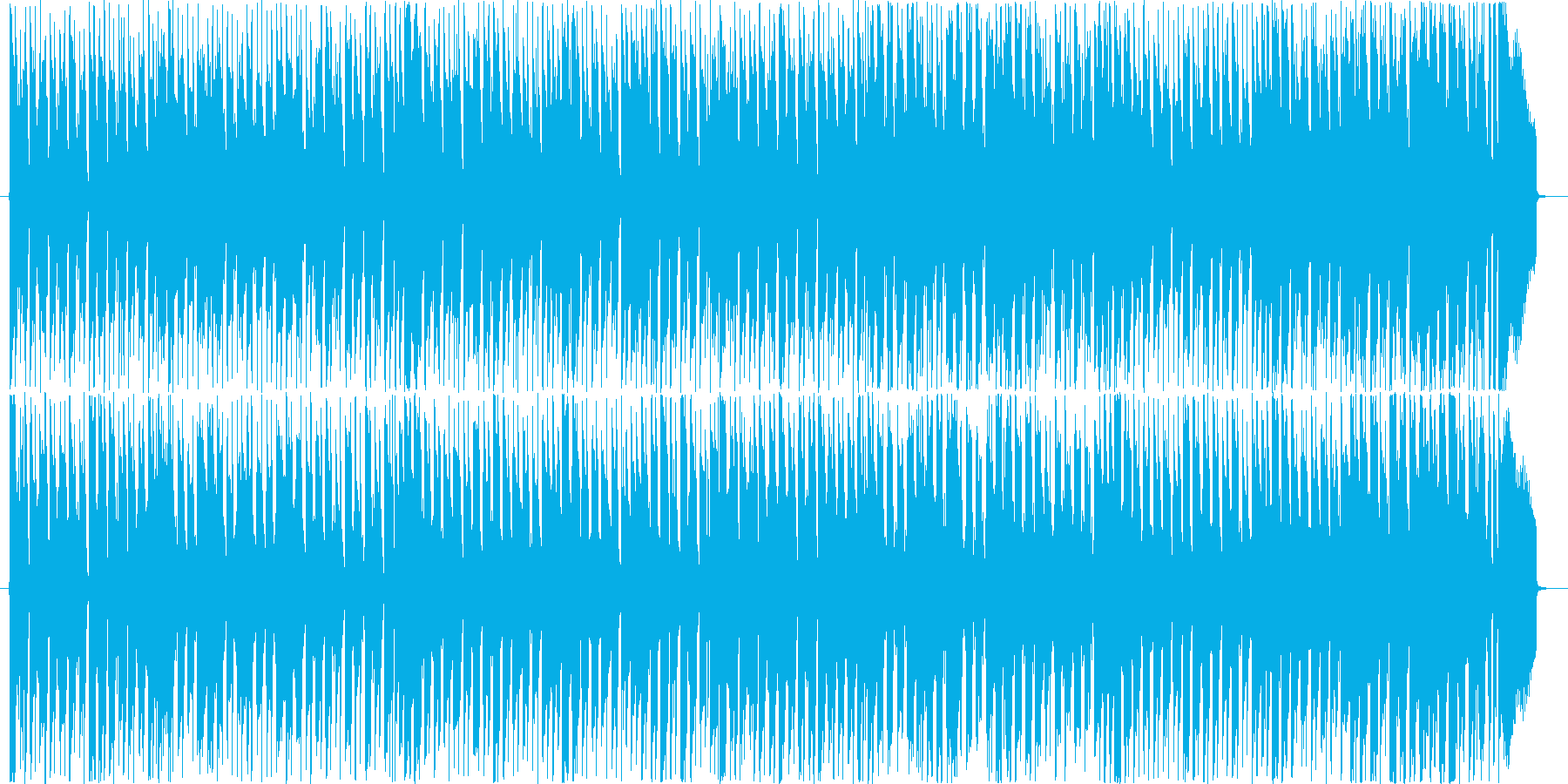 のんびりと穏やかな風景の再生済みの波形
