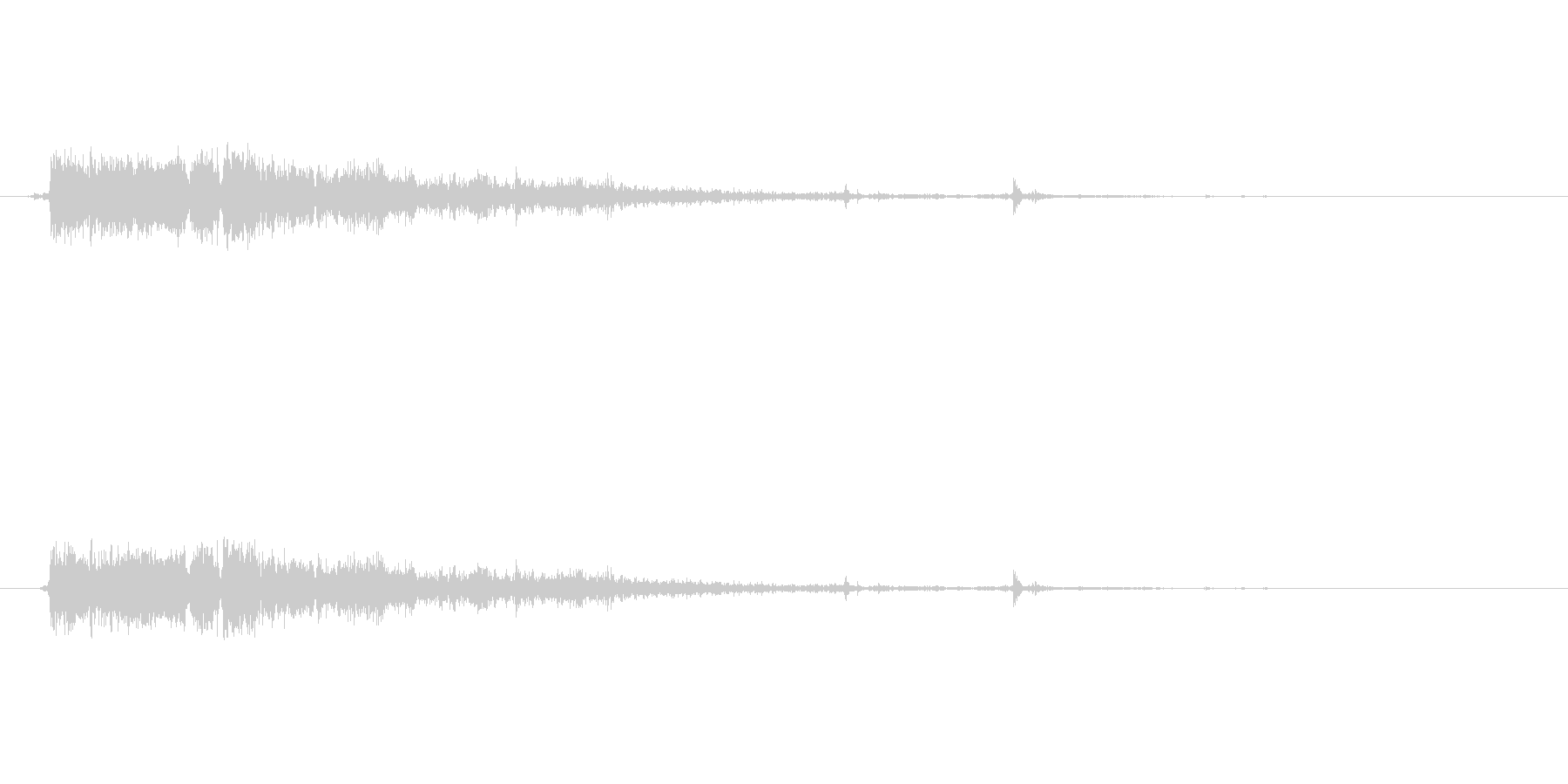 銃の音 (7) の未再生の波形