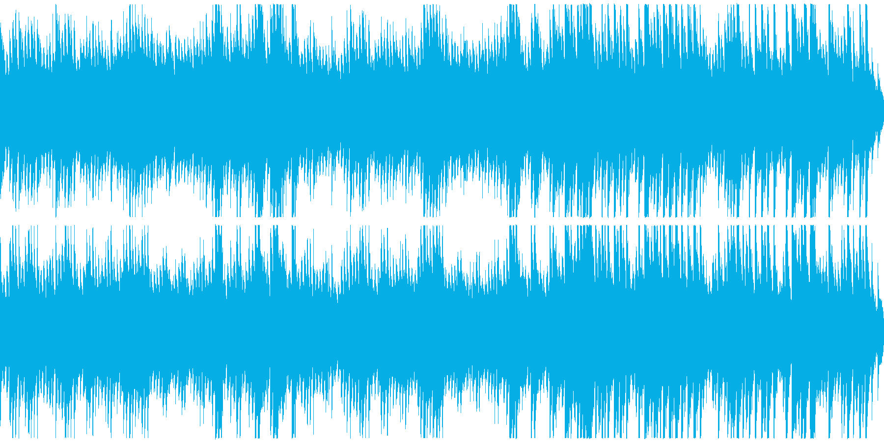 時間がゆっくり過ぎていくようなピアノ曲の再生済みの波形
