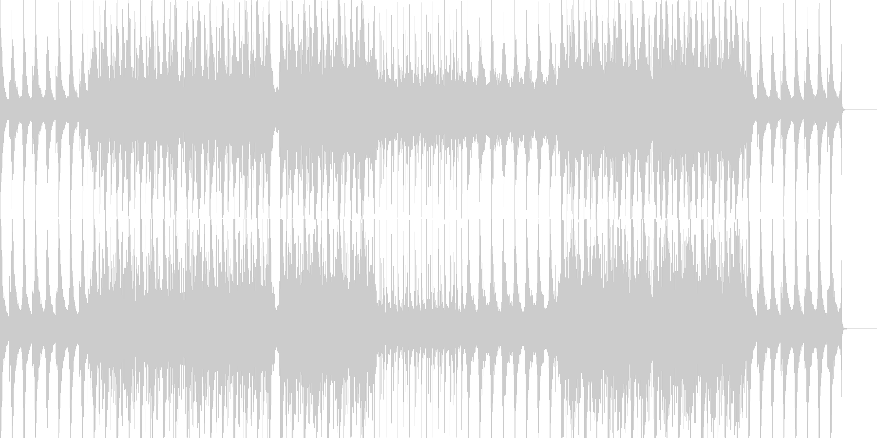 不思議な雰囲気が特徴の曲ですの未再生の波形