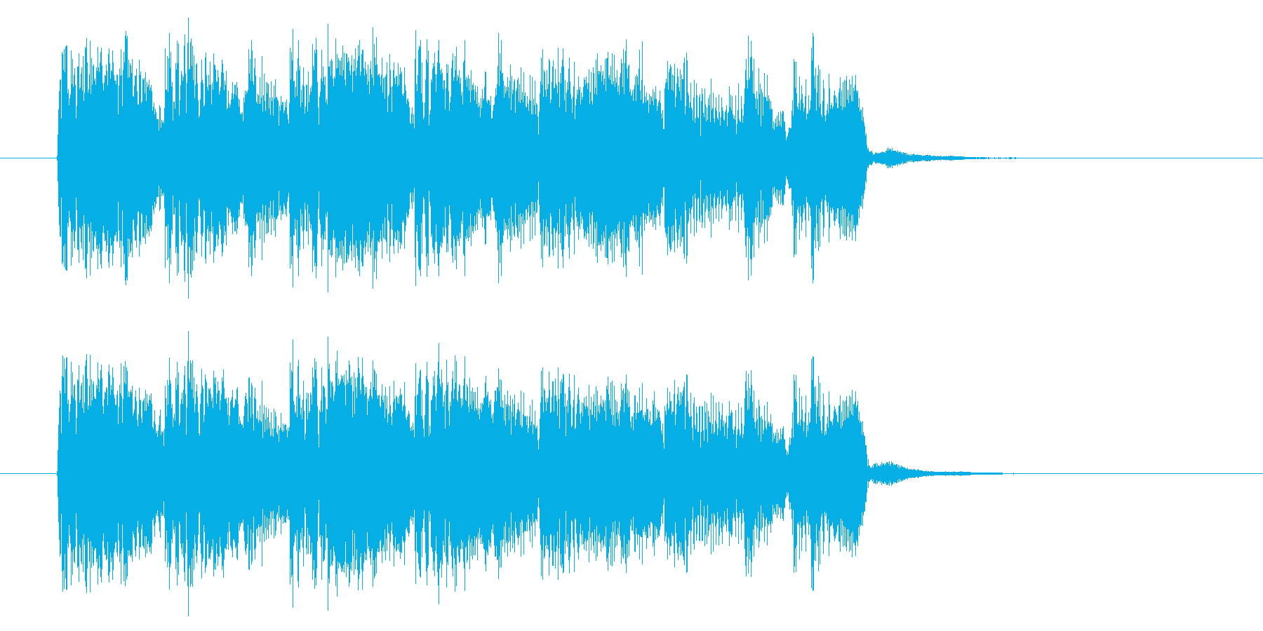 さわやかで心落ち着く音楽の再生済みの波形