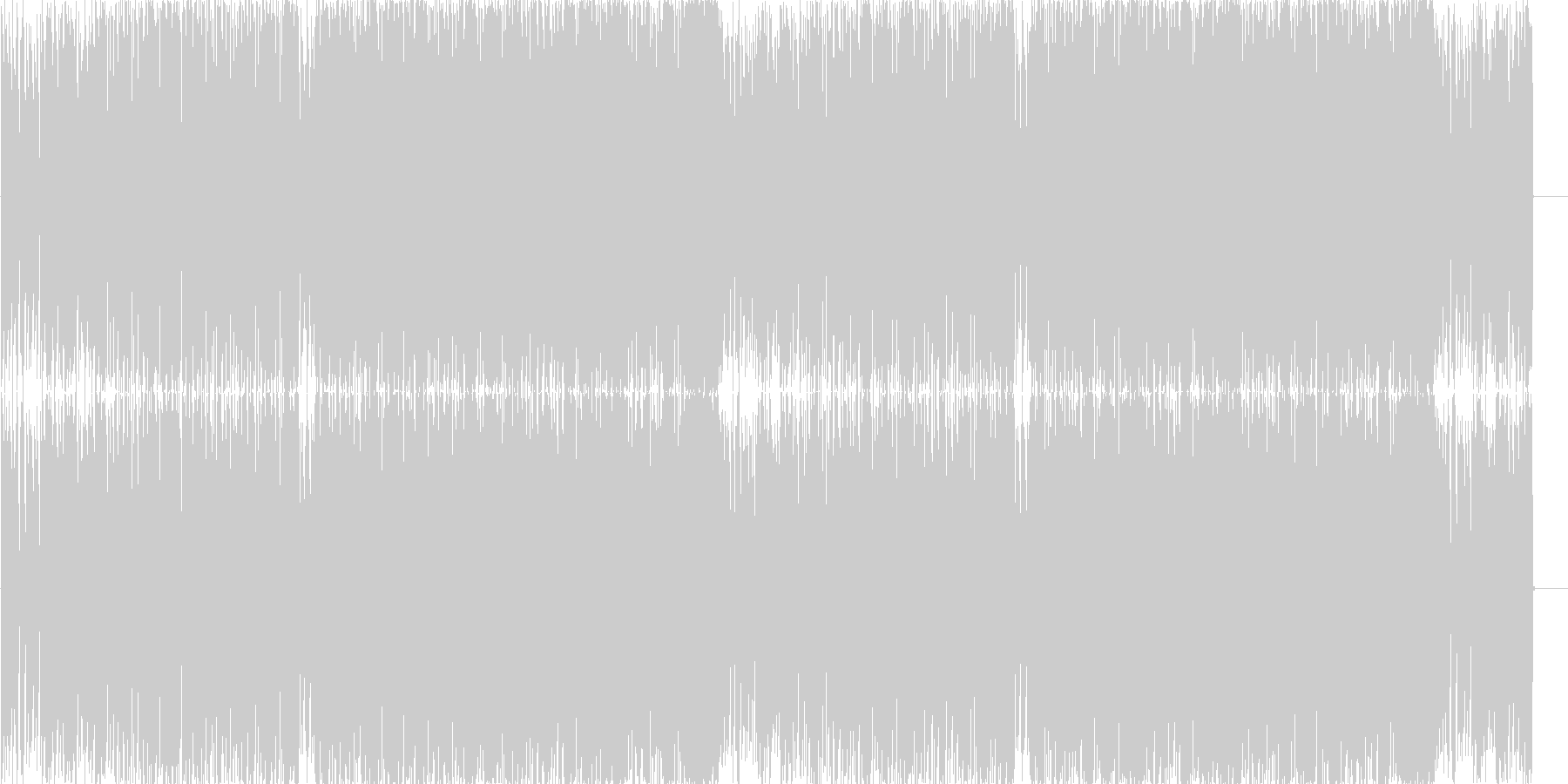 ドラムンベース風の激しい戦闘曲の未再生の波形