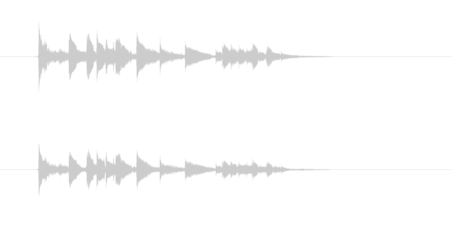 美しいギター音(弦、弾く)の未再生の波形