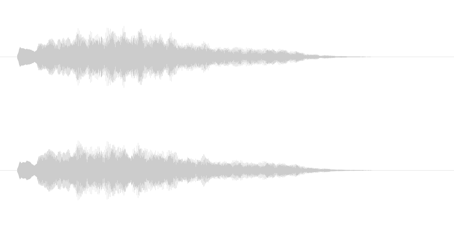 優しく柔らかいシンセ音(夢、神秘的)の未再生の波形