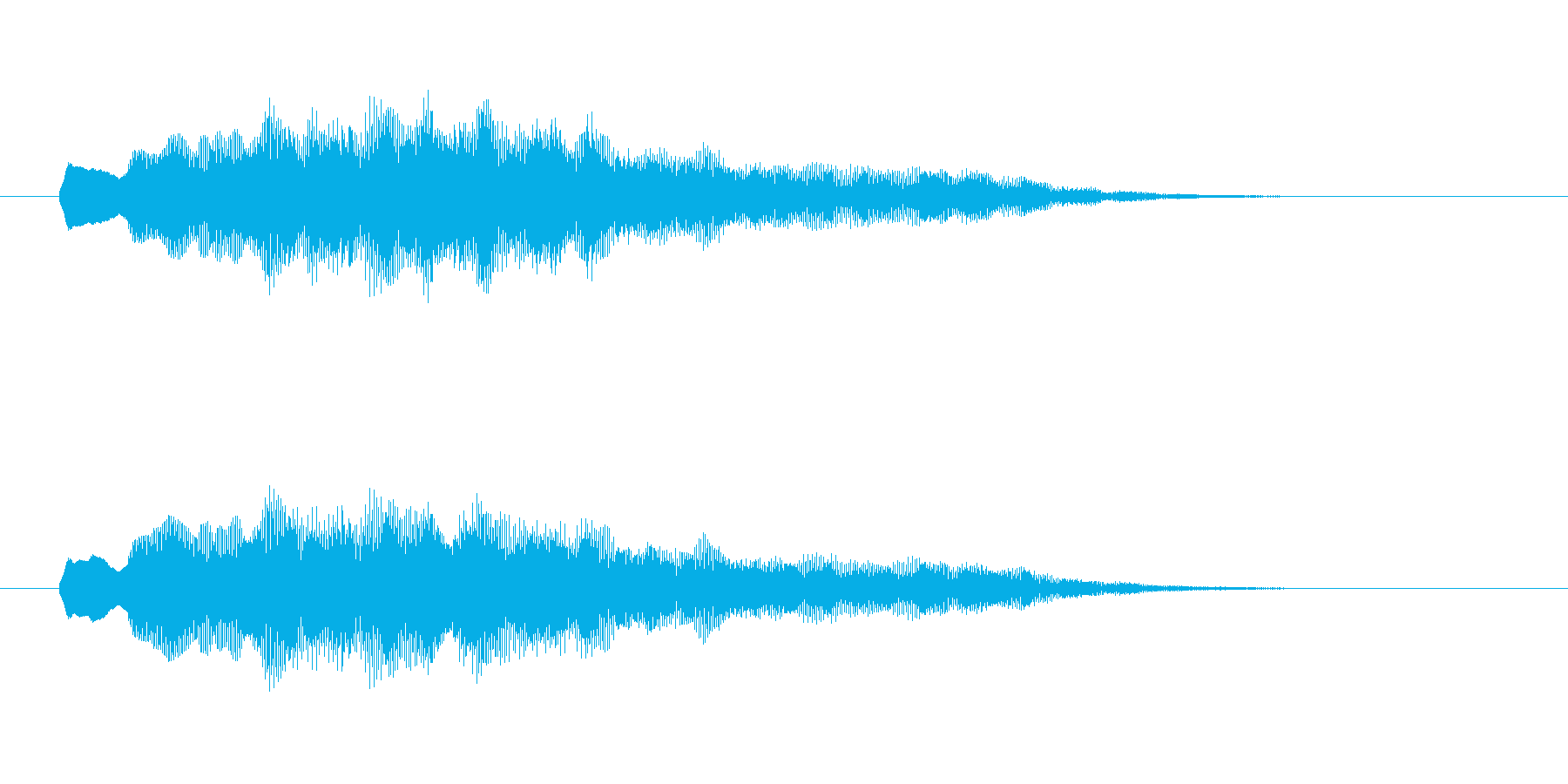 優しく柔らかいシンセ音(夢、神秘的)の再生済みの波形