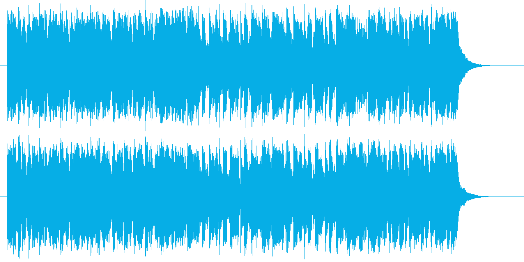 チャールストンのようなポップ曲の再生済みの波形