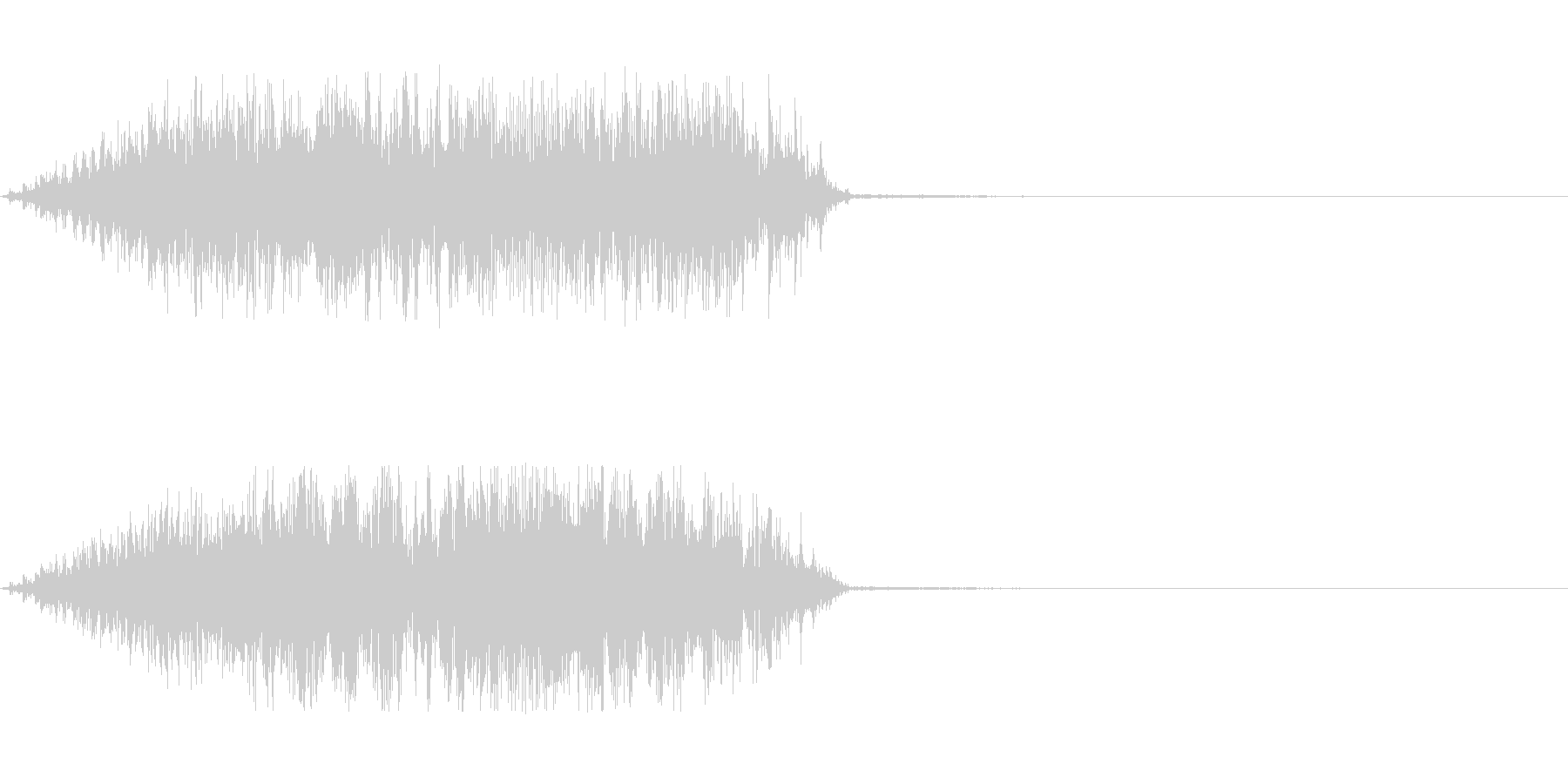 軋むドアの音の未再生の波形