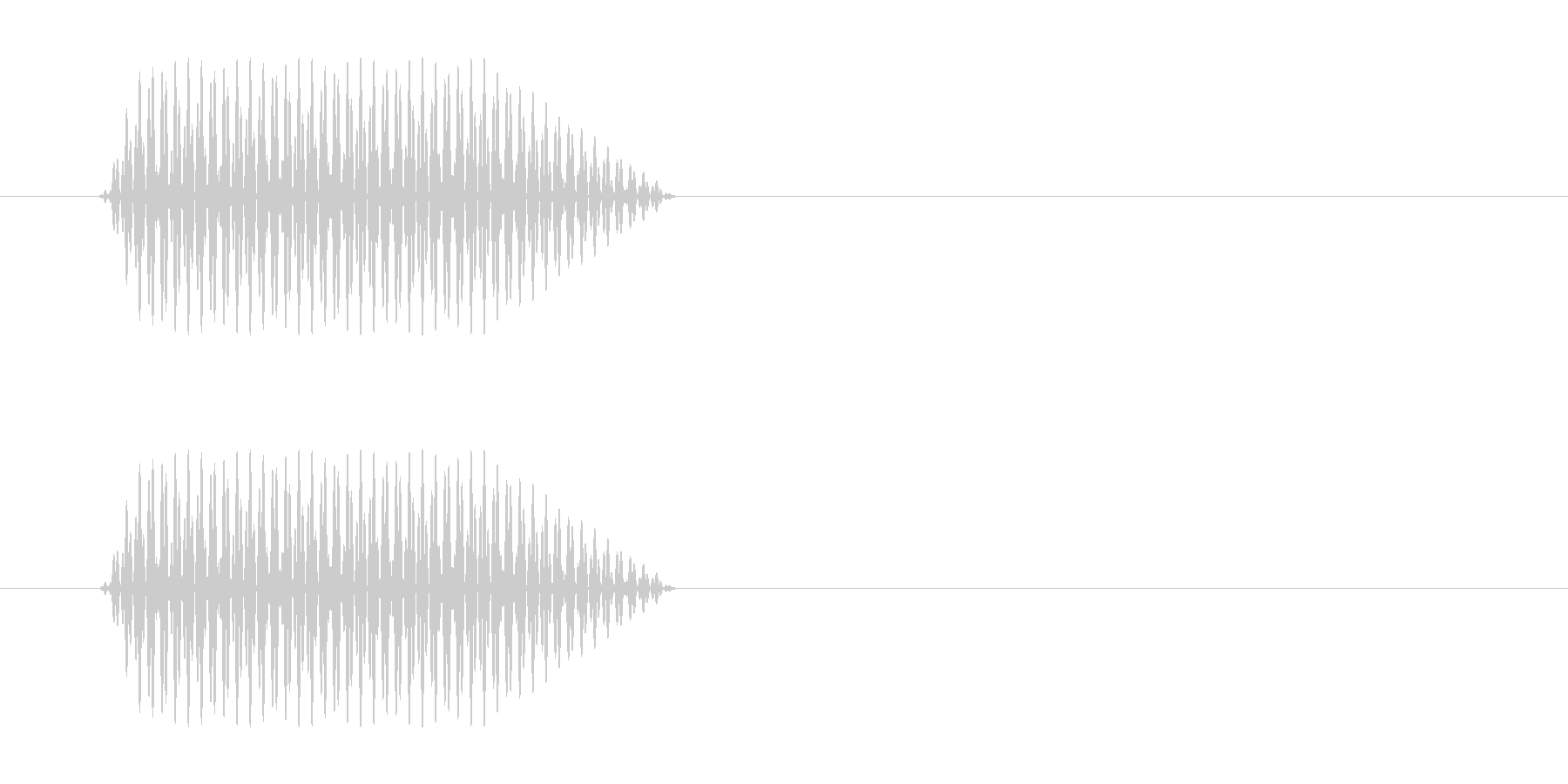 ソの音がする心電図の効果音の未再生の波形