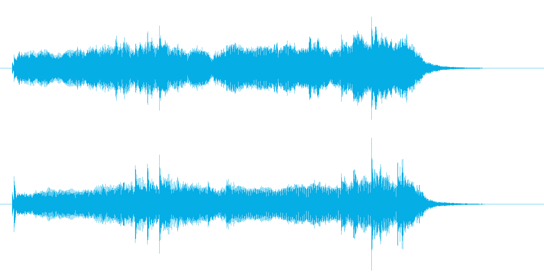 和やかで幻想的な音楽の再生済みの波形