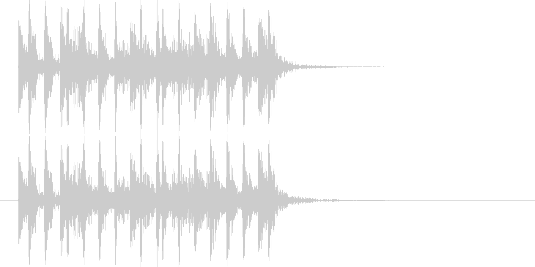 爽快感のある明るい音楽の未再生の波形