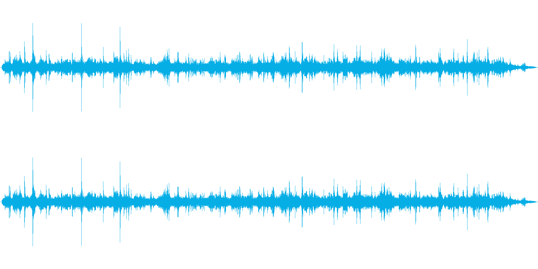 【生音】じゃーーーー!という水道の音で…の再生済みの波形