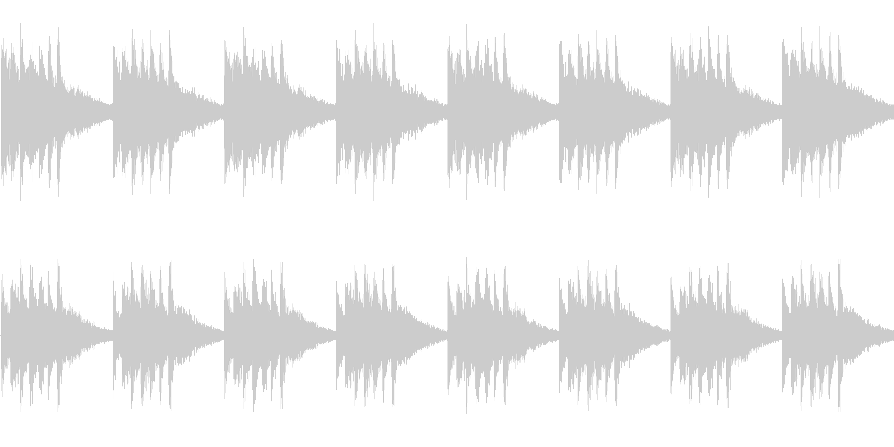 明るくおしゃれなかわいい着信音の未再生の波形