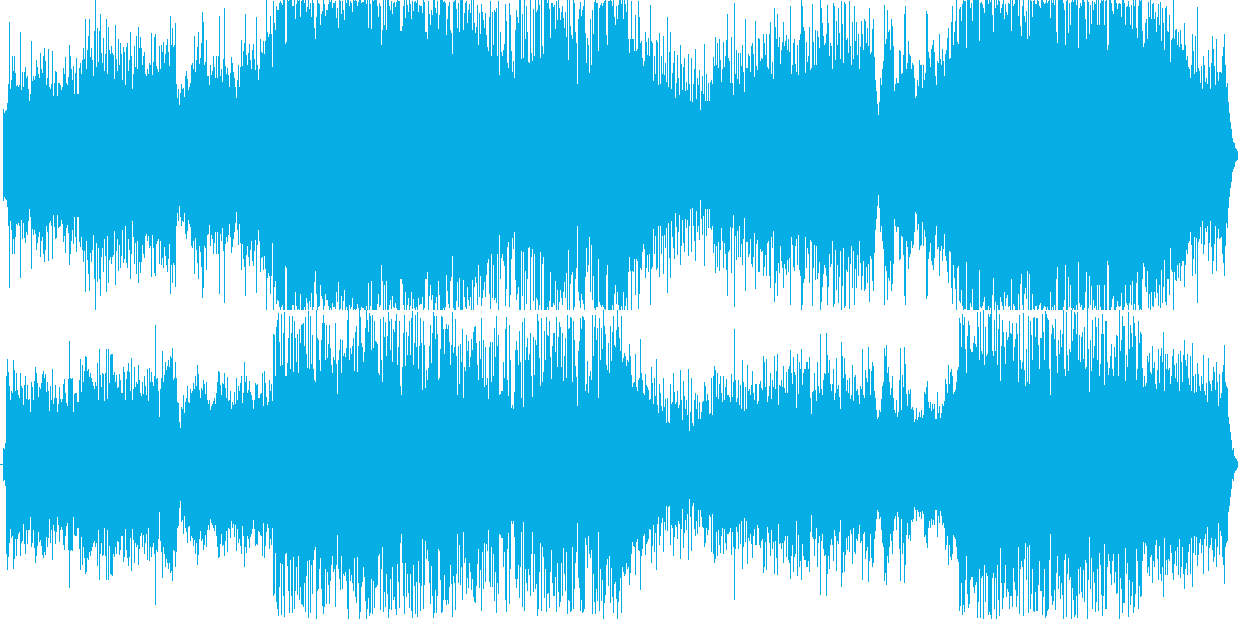 メロディアスなストリングスの OP曲の再生済みの波形