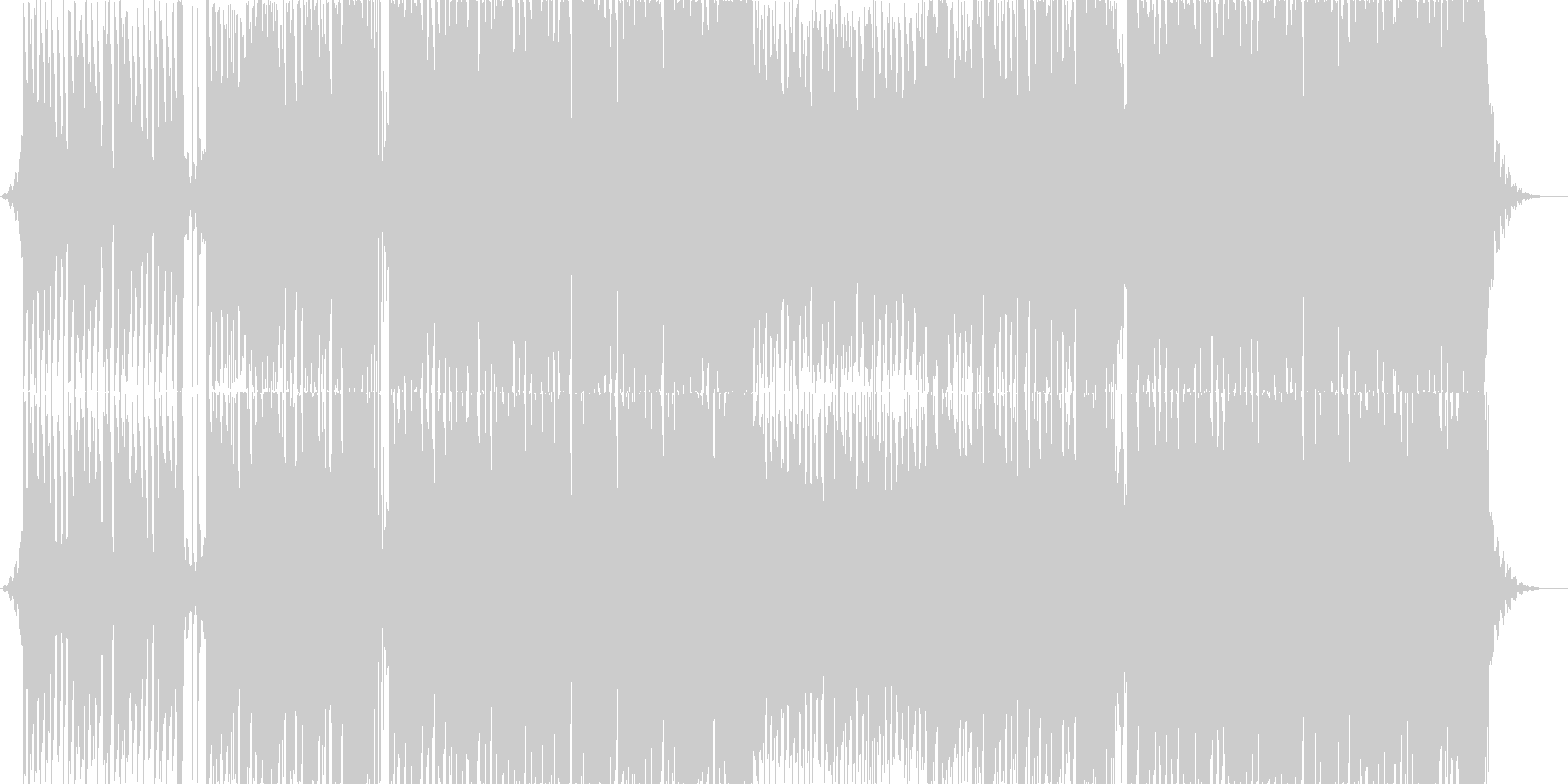 爽やかで明るいEDMの未再生の波形