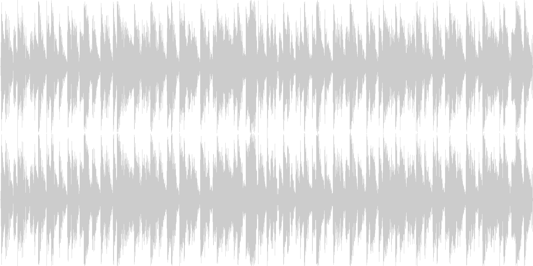 電子的な音で繰り返される楽曲です。の未再生の波形