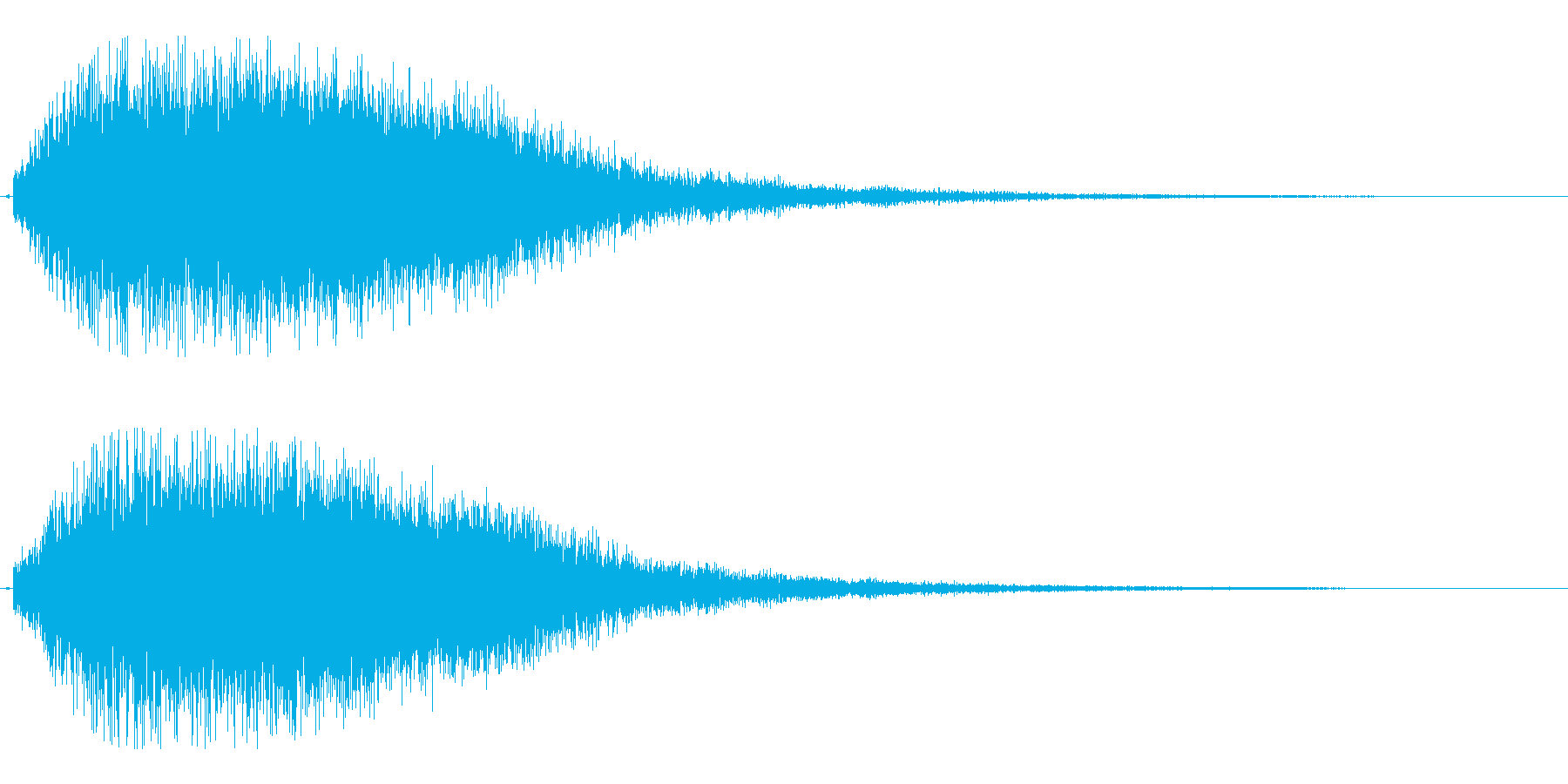 ビョロロローン(派手で厚みがある効果音)の再生済みの波形