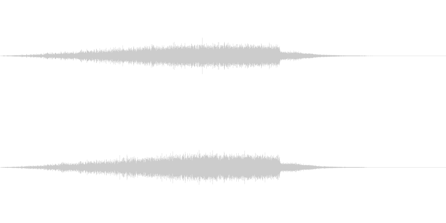 「シュワー(空を飛ぶような音)」の未再生の波形