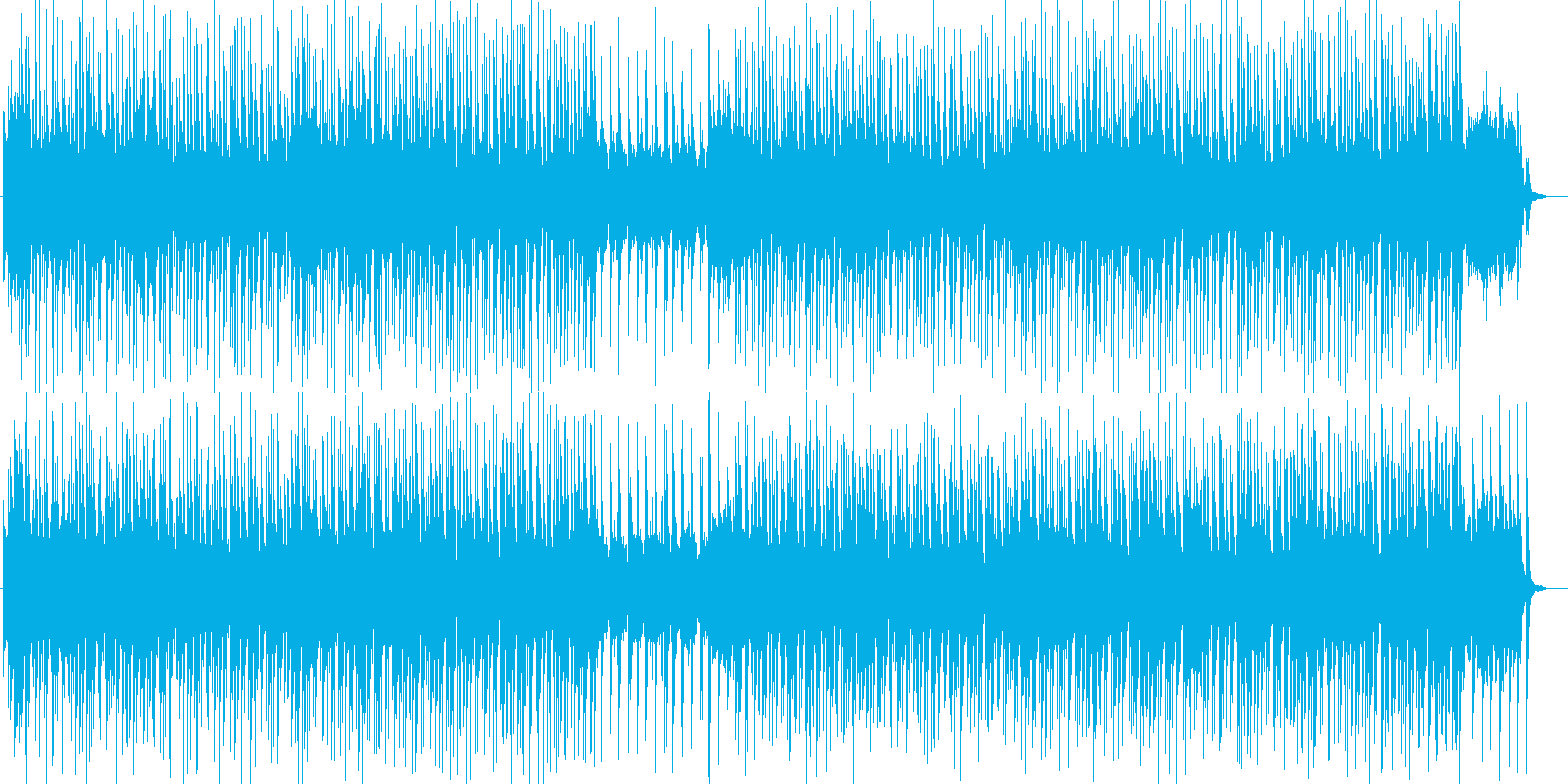 和を感じさせるテクノ曲の再生済みの波形