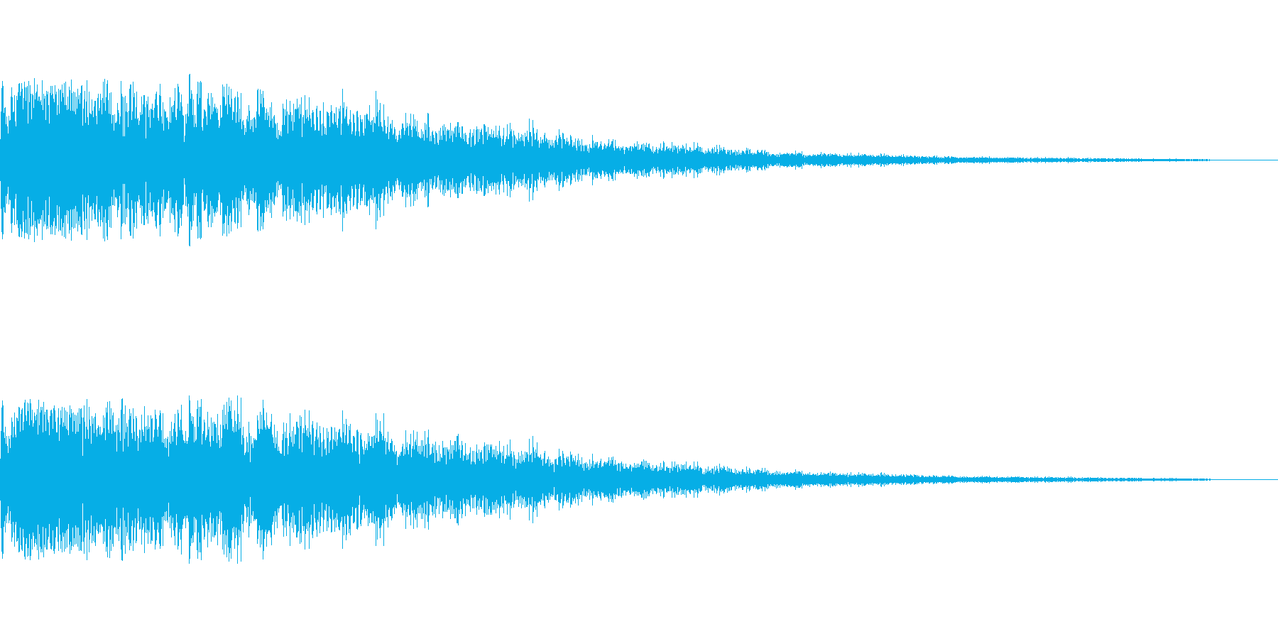 キラっと光るイメージのかわいい音です。の再生済みの波形