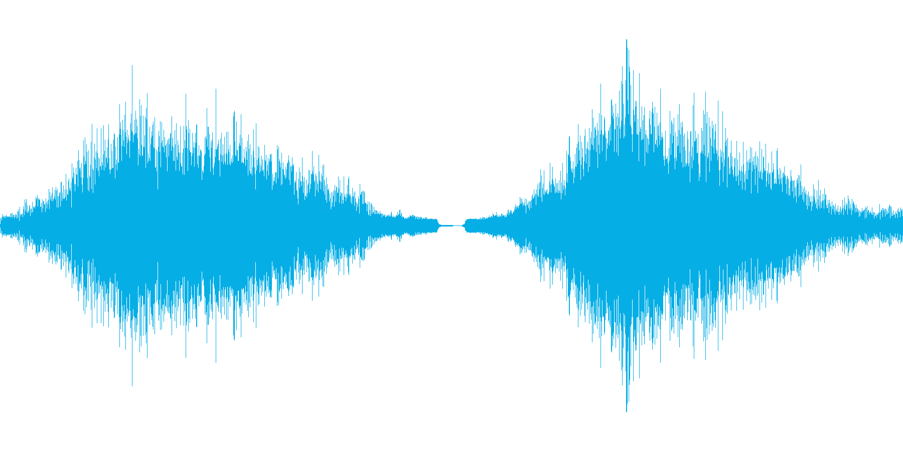 スライドするドアを開ける音ですの再生済みの波形