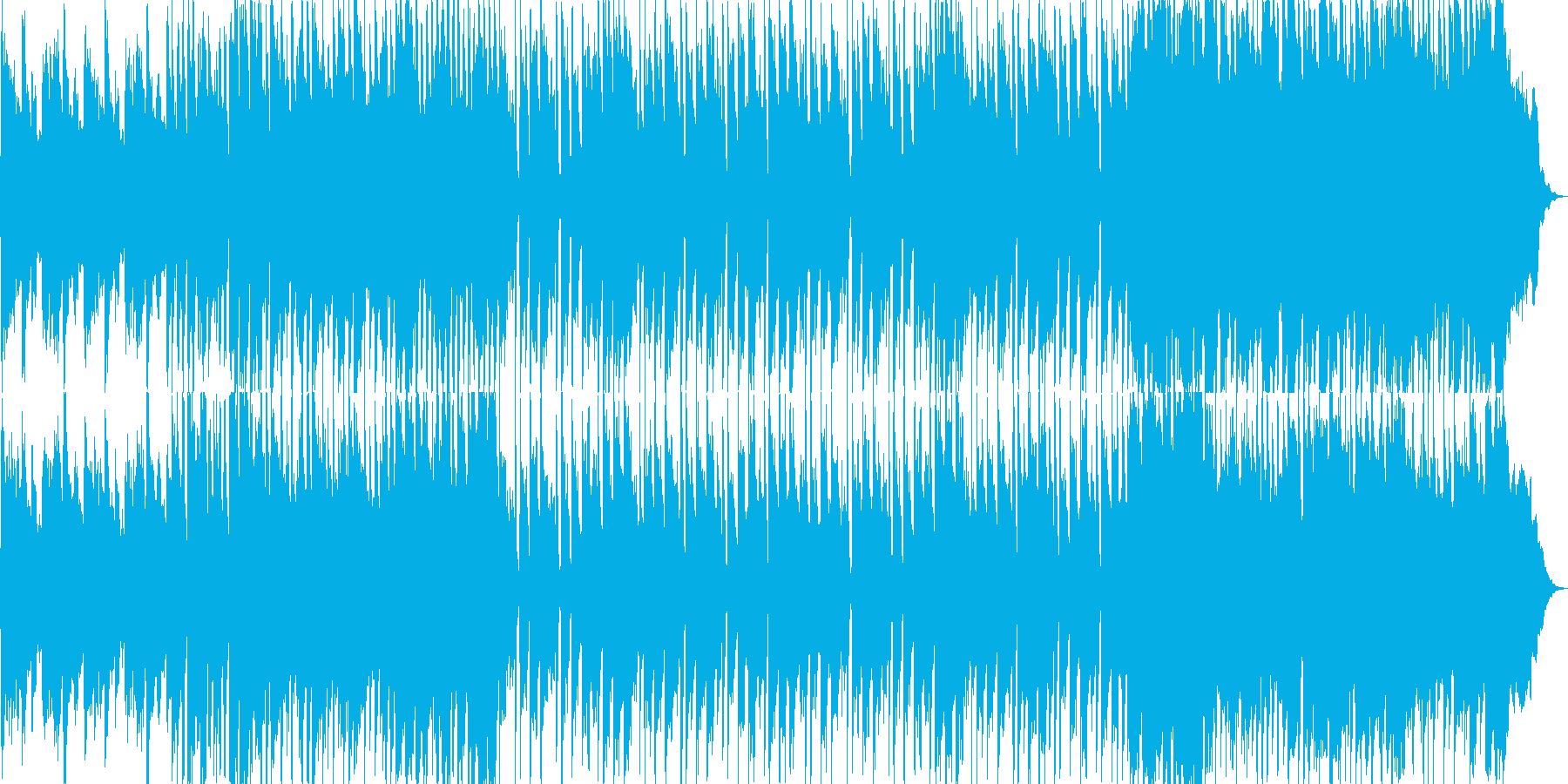 ほのぼのした雰囲気のジングルの再生済みの波形