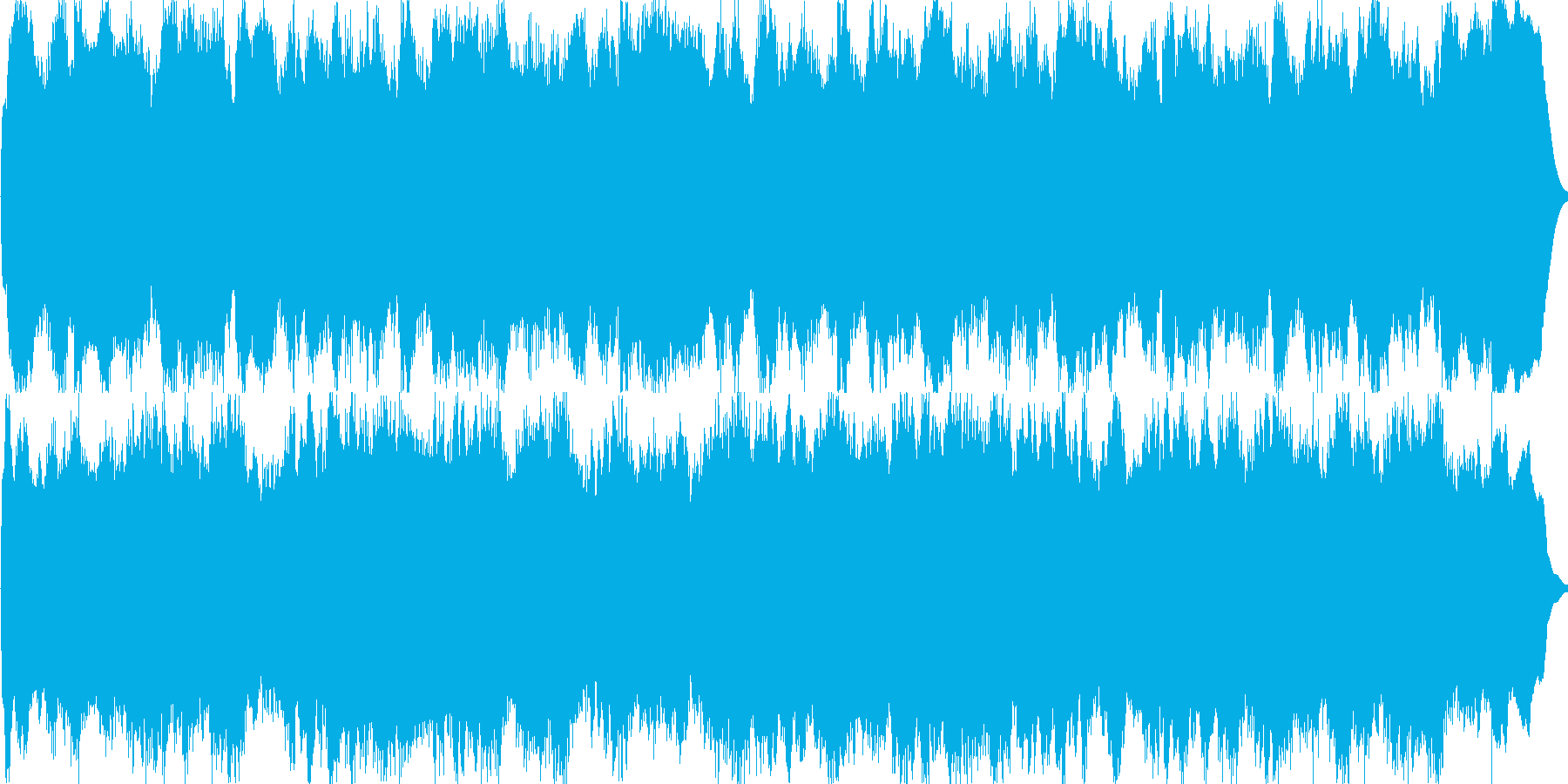 パイプオルガンの曲です。35秒です。の再生済みの波形