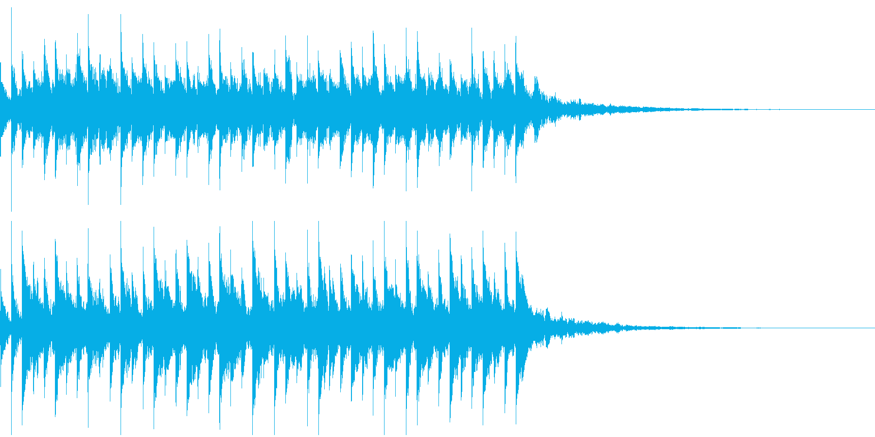 宇宙旅行に行く際の音楽の再生済みの波形